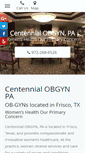 Mobile Screenshot of centennialobgynpa.com
